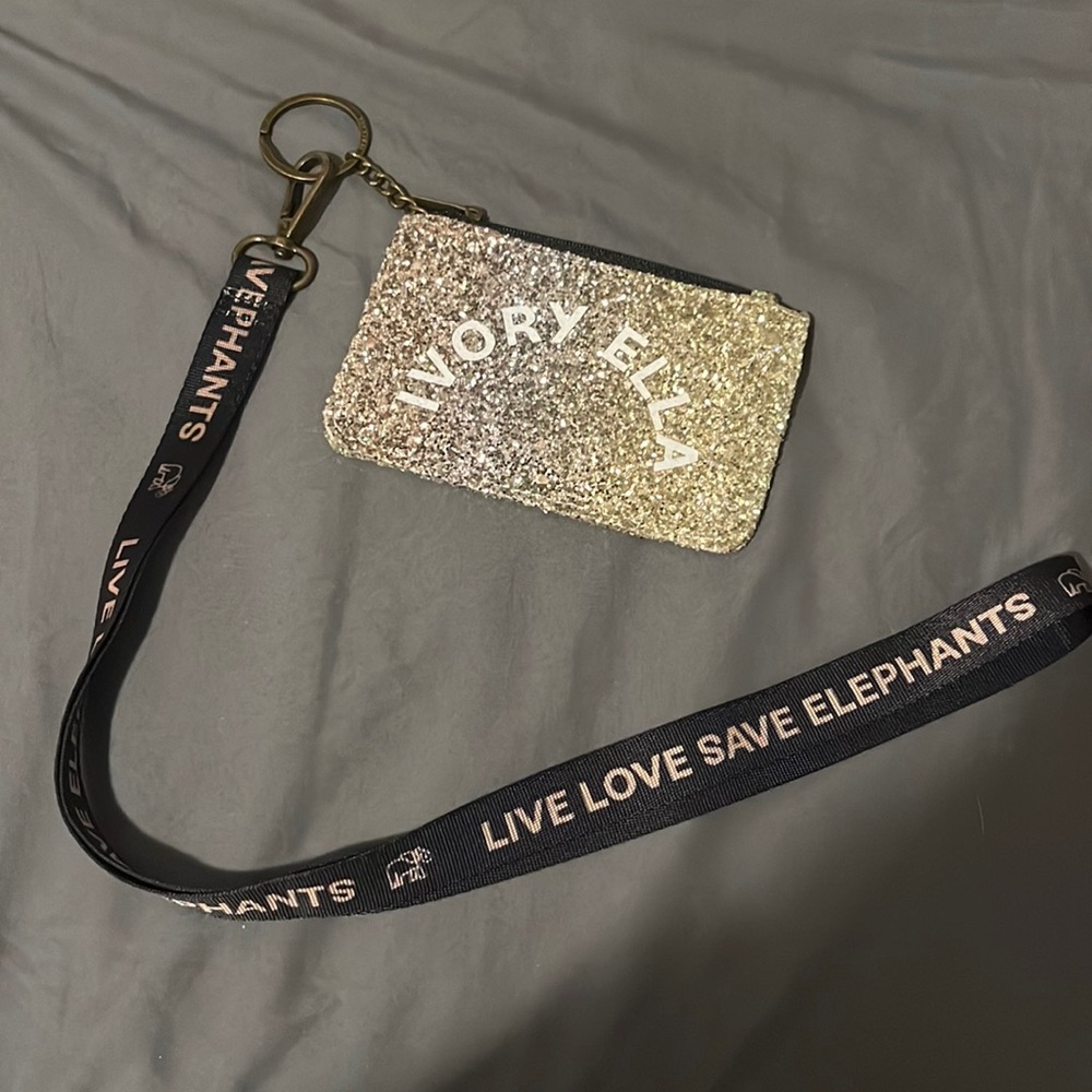 Ivory Ella wallet lanyard